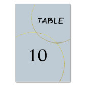 Minimalistisch Rings Wedding Tischnummer (Vorderseite)