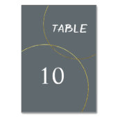 Minimalistisch Rings Wedding Tischnummer (Vorderseite)