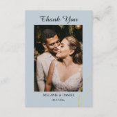 Minimalistisch Rings Wedding Vielen Dank Begleitkarte (Vorderseite)