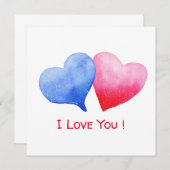 Minimalistisch Romantik I Liebe Postkarten (Vorne/Hinten)