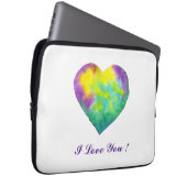 Minimalistisch Romantik I Liebe You Laptop Sleeve (Vorne Rechts)