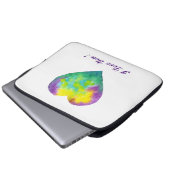 Minimalistisch Romantik I Liebe You Laptop Sleeve (Vorne Knopf)