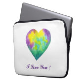 Minimalistisch Romantik I Liebe You Laptop Sleeve (Vorderseite Links)