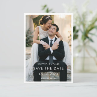 Minimalistisch Romantische Foto SAVE THE DATE
