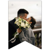 Minimalistisch Romantische Line Art Blume Foto Sta Wimpelkette (Erste Fahne)