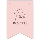 Minimalistisch Romantische Line Art Blume Foto Sta Wimpelkette (Dritte Fahne)