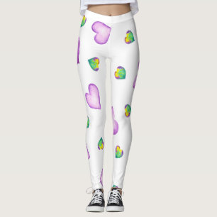 Minimalistisch Romantisches Aquarellherz Leggings