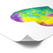 Minimalistisch Romantisches Aquarellherz Poster (Ecke)