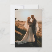 Minimalistisch-Romantisches Burgund-Foto Save The Date (Rückseite)