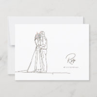 Minimalistisch Romantisches Couple Floral Bouquet