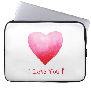 Minimalistisch Romantisches Rot I Liebe Herzlich W Laptopschutzhülle
