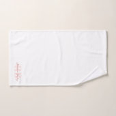 Minimalistisch rosa badhandtuch set (Handtuch)
