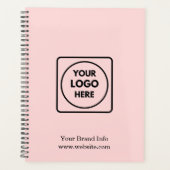 Minimalistisch rosa | Benutzerdefiniertes modernes Planer (Vorderseite)