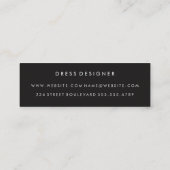 Minimalistisch rosa Grunge Mini Visitenkarte (Rückseite)