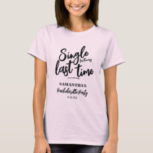 Minimalistisch-Rosa-Junggeselinnen-Abschied-T - Sh T-Shirt