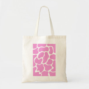 Minimalistisch rosa Kuh drucken Tragetasche