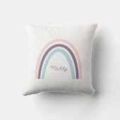 Minimalistisch rosa Lila Kissen (Rückseite)