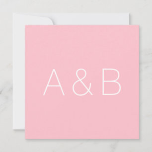 Minimalistisch-rosa-Markierungen Dankeskarte