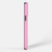 Minimalistisch rosa Mit Monogramm iPhone Hülle (Rechte Seite)
