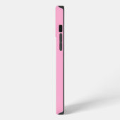 Minimalistisch rosa Mit Monogramm iPhone Hülle (Linke Seite)