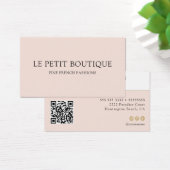 Minimalistisch rosa mit QR-Code (Schreibtisch)