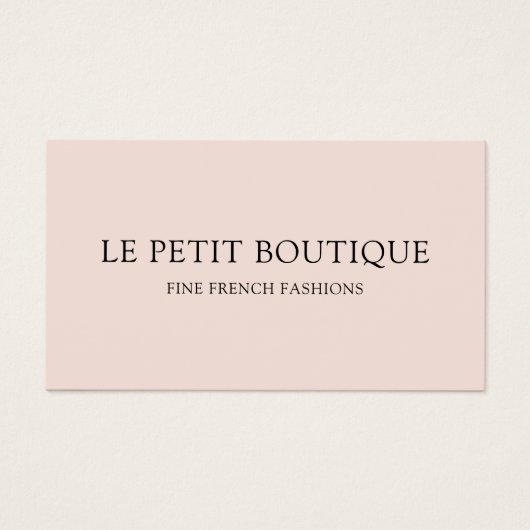 Minimalistisch rosa mit QR-Code (Vorderseite)