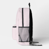 Minimalistisch rosa Modernes Anfangsmonogramm Bedruckter Rucksack (Rechts)