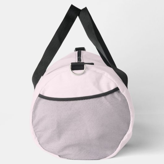 Minimalistisch rosa Modernes Anfangsmonogramm Duffle Bag (Rechts)