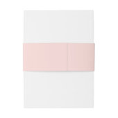 Minimalistisch-Rosa-Monogramm-Hochzeit Einladungsbanderole (Rückseitenbeispiel)