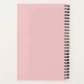 Minimalistisch rosa Notebook Notizblock (Rückseite)