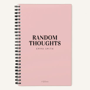 Minimalistisch rosa Notebook Notizblock