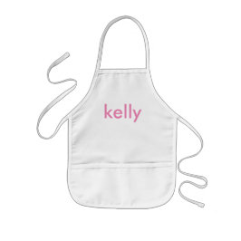 Minimalistisch rosa Personalisiert Kinderschürze