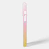 Minimalistisch-rosa und gelbfarbene Monogramm Case-Mate iPhone Hülle (Rückseite / Links)
