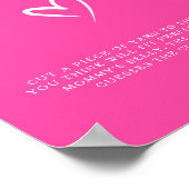 Minimalistisch rosa - wie groß ist das Bauchspiel Poster (Ecke)