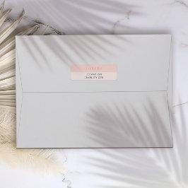 Minimalistisch rosa Zweitklone-Visitenkarte