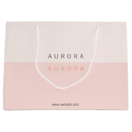Minimalistisch rosa Zweitklone-Visitenkarte Große Geschenktüte