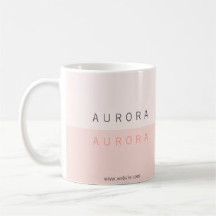 Minimalistisch rosa Zweitone Kaffeetasse