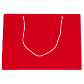 Minimalistisch roter, schlichter, eleganter Klassi Große Geschenktüte (Vorderseite)