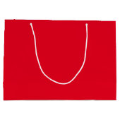 Minimalistisch roter, schlichter, eleganter Klassi Große Geschenktüte (Rückseite)