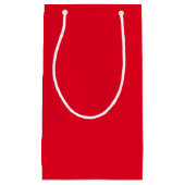 Minimalistisch roter, schlichter, eleganter Klassi Kleine Geschenktüte (Vorderseite)