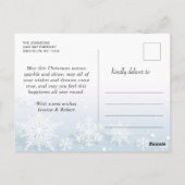 Minimalistisch Rustikal 3 FOTO Weihnachtsfeiertag Postkarte (Rückseite)