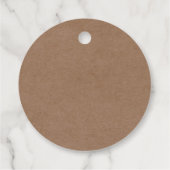 Minimalistisch Rustikale Dankeschön an Sie für Tag Geschenkanhänger (Rückseite)