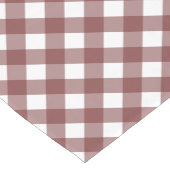 Minimalistisch Rusty Red Gingham Kariert Pattern Kurzer Tischläufer (Ecke)