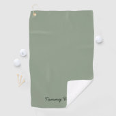 Minimalistisch Sage Green Beruflich Simple Golfhandtuch (Insitu)