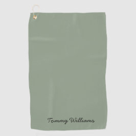 Minimalistisch Sage Green Beruflich Simple Golfhandtuch
