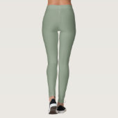 Minimalistisch Sage Green Beruflich Simple Leggings (Rückseite)