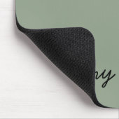 Minimalistisch Sage Green Beruflich Simple Mousepad (Ecke)