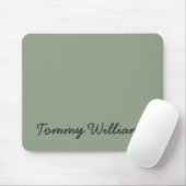 Minimalistisch Sage Green Beruflich Simple Mousepad (Mit Mouse)