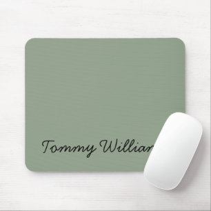 Minimalistisch Sage Green Beruflich Simple Mousepad