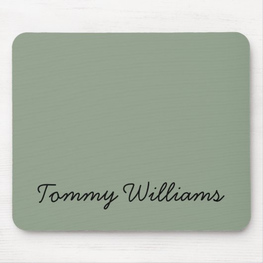 Minimalistisch Sage Green Beruflich Simple Mousepad (Vorne)